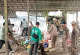 50 Lapak di Depan Pasar Pelita Hilir Dibongkar, Pedagang Dipindahkan Sementara