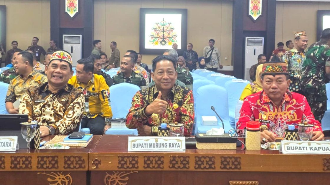 Bupati Murung Raya Ikuti Evaluasi Penanganan Karhutla di Kalteng