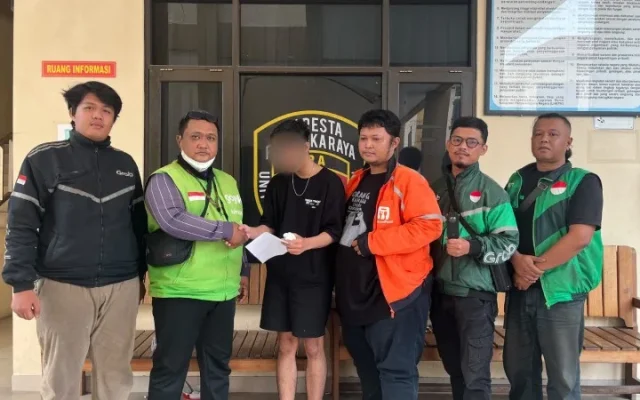 Perselisihan Driver Ojol dan Calon Penumpang di Palangka Raya Berakhir Damai