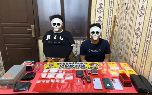 Polisi Tangkap Dua Terduga Pengedar Sabu di Palangka Raya, Barang Bukti 456,77 Gram Disita